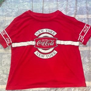 red coca cola crop top